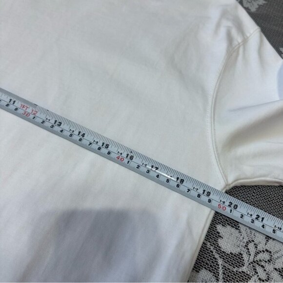 Burberry White Cotton T-Shirt Sz Medium - Picture 11 of 15